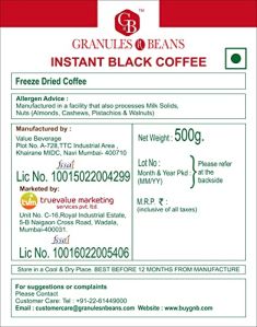 Granules n Beans 100% Pure Instant Freeze Dried Coffee