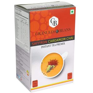 Pack of 2 Granules n Beans Saffron Cardamom Chai Instant Tea Premix