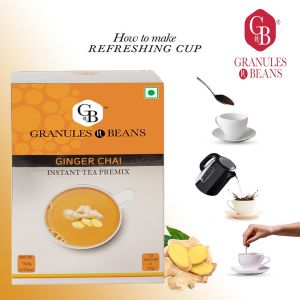 Pack of 3 Granules n Beans Ginger Chai Instant Tea Premix