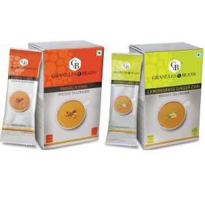 Granules n Beans Masala Chai Lemongrass Ginger Chai Instant Tea Premix