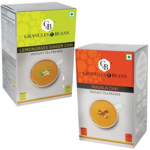 Granules n Beans Masala Chai Lemongrass Ginger Chai Instant Tea Premix
