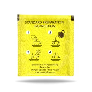 Granules n Beans Lemon Tea 100 Staple-Free Tea Bags