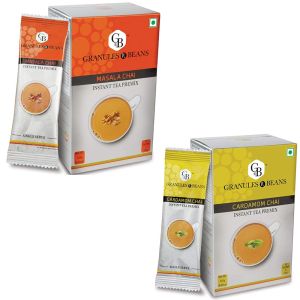 Granules n Beans Cardamom Ginger Chai Instant Tea Premix