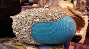 Beaded clutch bag for women