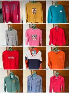 Adult Sweatshirt Used Cloth Korean Second Hand Bale Thrift