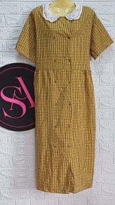 Ladies Cotton Long Dress Used Cloth Korean Second Hand Bale Thrift