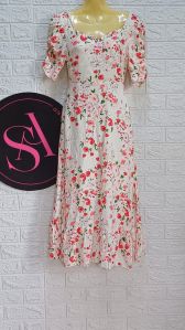 Ladies Cotton Long Dress Used Cloth Korean Second Hand Bale Thrift