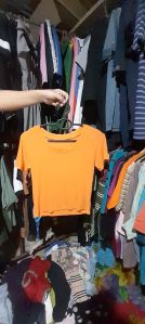 Ladies Knitted Crop Top Used Cloth Korean Second Hand Bale Thrift