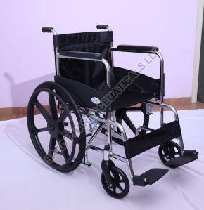 Stainless Steel Hospital Folding Wheelchair
