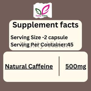 Natural Caffeine Herbal Capsules