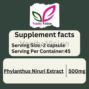 Phylanthus Niruri Extract Herbal Capsules