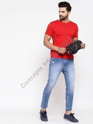 Mens Denim Ripped Jeans