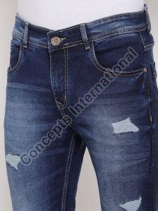 Mens Denim Ripped Jeans