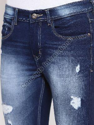 Mens Denim Ripped Jeans