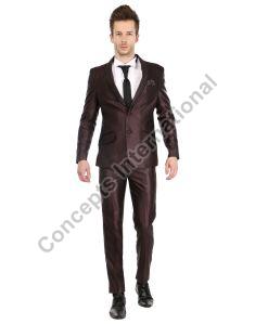 Mens Wine Suit Set