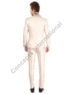 Mens Cream Suit Set