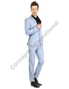 Mens Ice Blue Suit Set