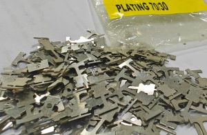 Tin Coated Brass Sheet Cutting Scrap
