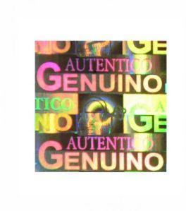 Hologram Stickers-Genuino Autentico-15 Mm x 15 Mm Square