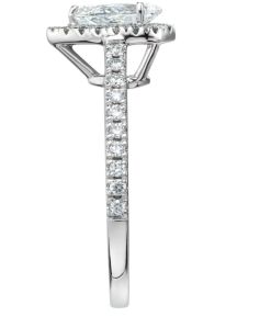 White Gold Pear Diamond Ring