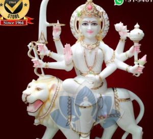 Durga Mata Marble Statue