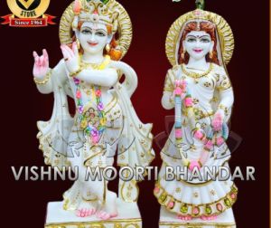 Marble Radha Krishna Statue