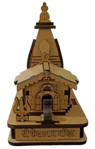 MDF Wood Traditional Shree Kedarnath Temple