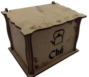 Kettle Design Laser Cut MDF Wood Box