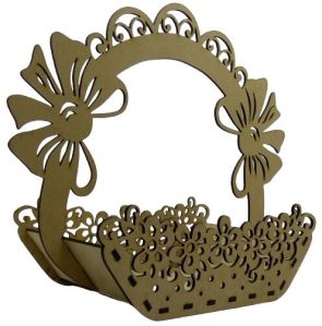 MDF Wood Laser Cut Gift Basket