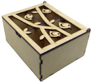 Bird Design MDF Laser Cut Gift Box