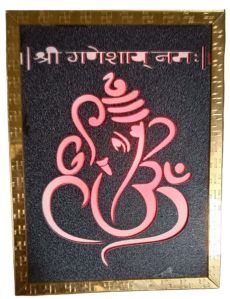 Ganesh Lasar Cut Wooden Frame