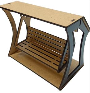 MDF Wooden Swing For Temple
