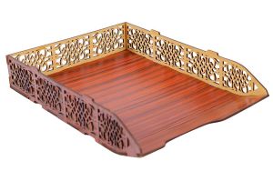 Laser Cut MDF Wood Serving Tray