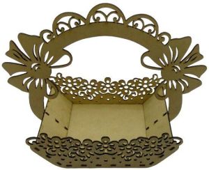 MDF Wood Laser Cut Gift Basket