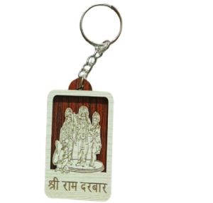 MDF Wood Ram Darbar Keychain