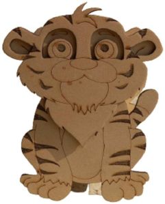 Tiger Shape Laser Cut Pen Stand