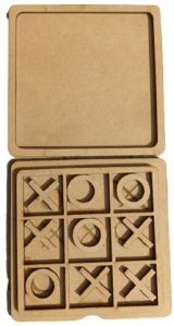 Wooden Tic Tac Toe Portable Game