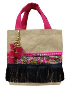 Designer Jute Shopping Bag