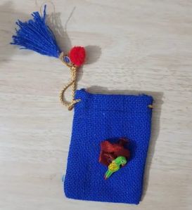 Blue Jute Potli Bag