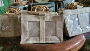 Jute Windows Gift Bag