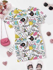 All Over Printed Bodycon Dress