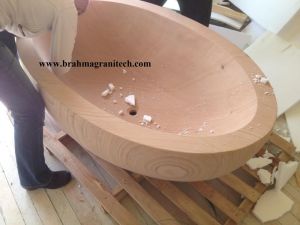 Oval Shape Stone Bath Tub