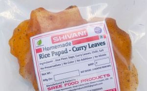 Rice Papad-with Curry Leaves