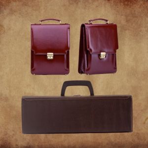 hunting range leather bag