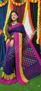 Resham Silk Handloom Jamdani Saree