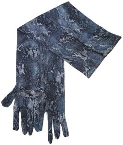 Printed long gloves