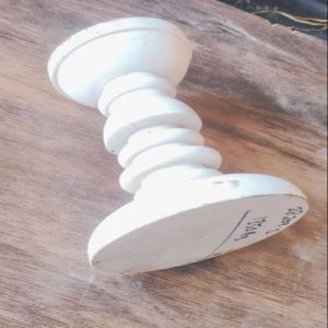 White Mango Wood Candle Holder