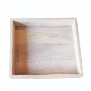 Square Mango Wood Serving Tray