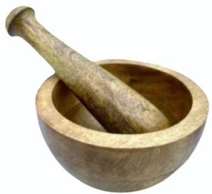 Wooden Pestle Mortar Set