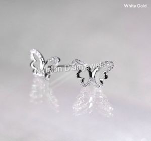 Butterfly Real Damond Earrings